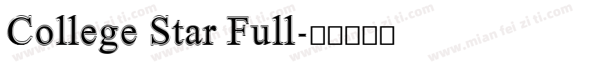 College Star Full字体转换